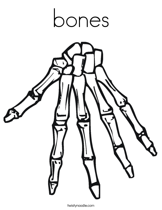 Bones coloring #20, Download drawings