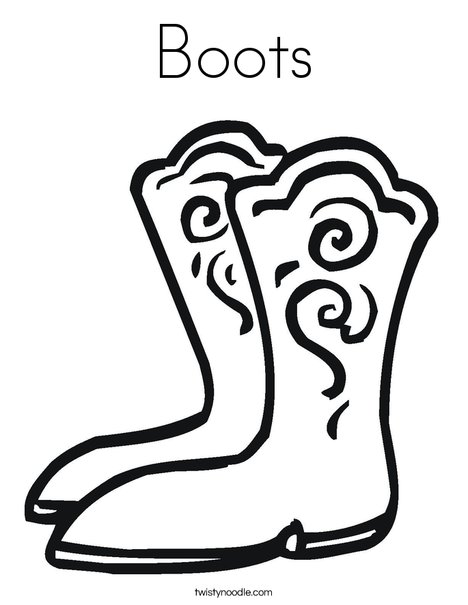 Boots coloring #18, Download drawings