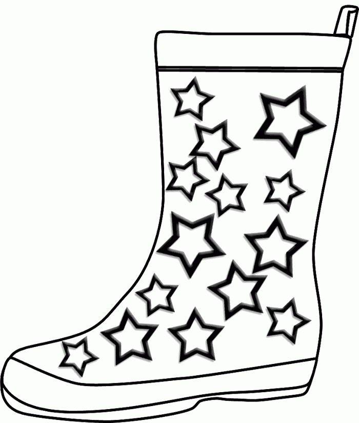 Boots coloring #14, Download drawings