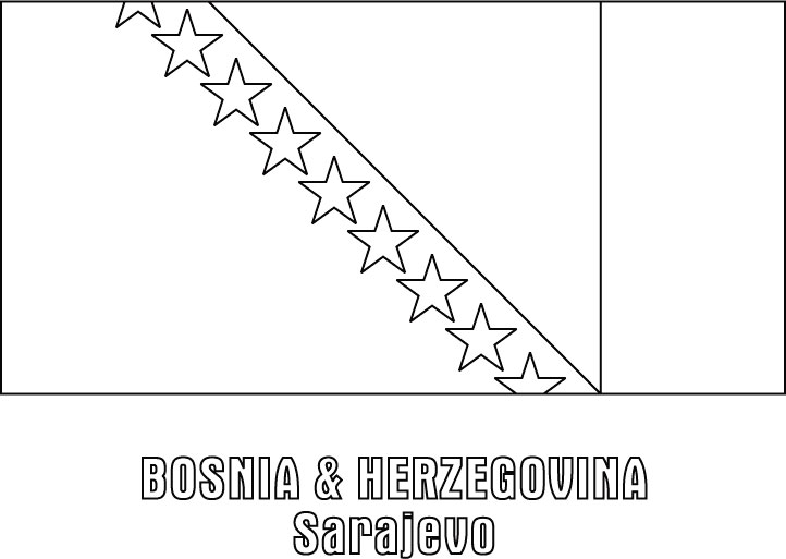 Bosnia And Herzegovina coloring #11, Download drawings