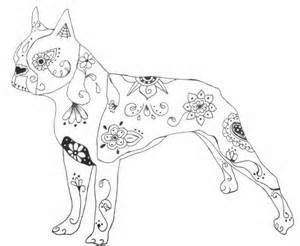 Boston Terrier coloring #4, Download drawings