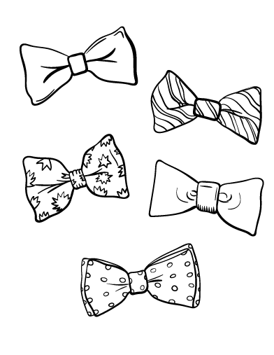 Bow coloring #4, Download drawings
