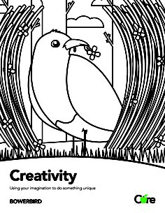 Bowerbird coloring #3, Download drawings
