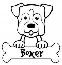 Boxer coloring #12, Download drawings