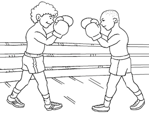 Boxer coloring #5, Download drawings