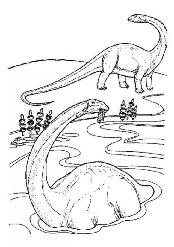 Brachiosaurus coloring #9, Download drawings