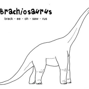 Brachiosaurus coloring #4, Download drawings