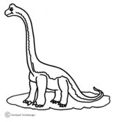 Brachiosaurus coloring #10, Download drawings