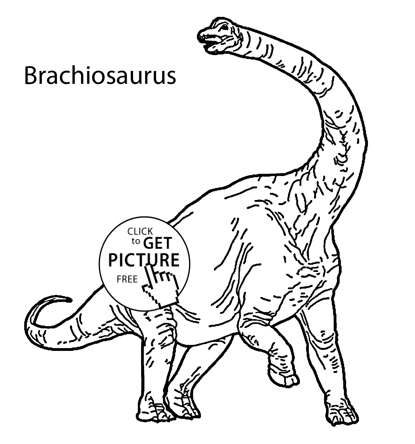 Brachiosaurus coloring #8, Download drawings