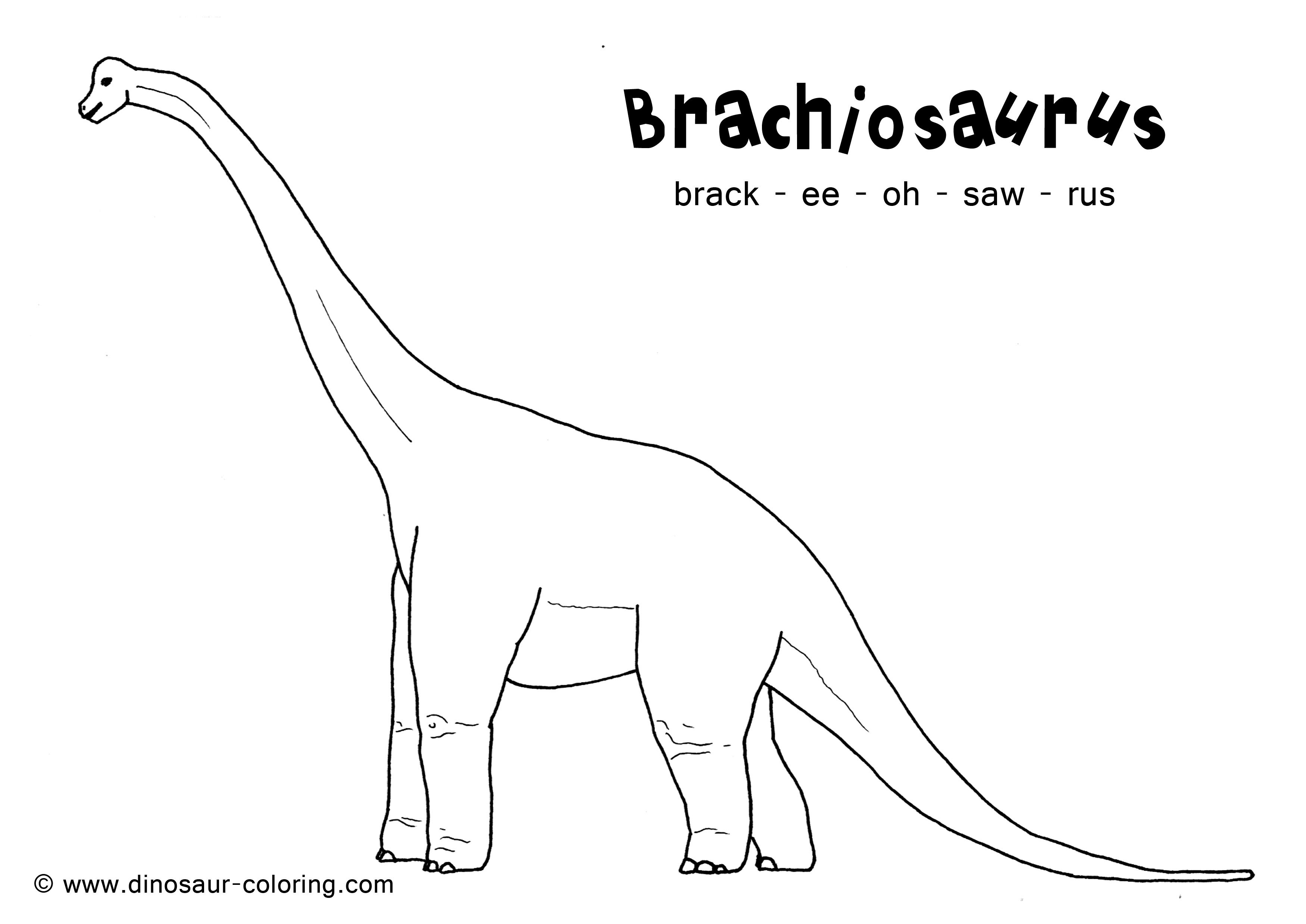Brachiosaurus coloring #6, Download drawings