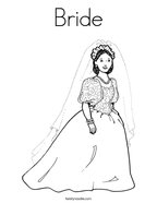 Bride coloring #13, Download drawings