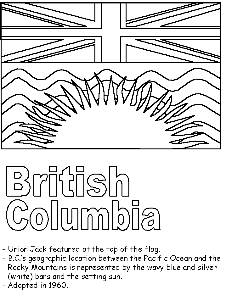 British Columbia coloring #15, Download drawings