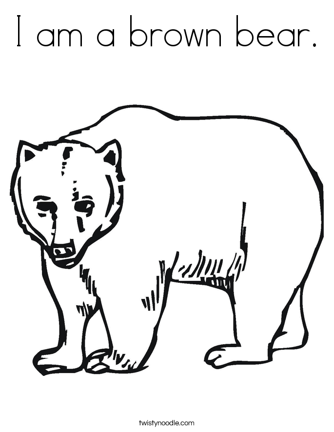 Brown Bear coloring #18, Download drawings