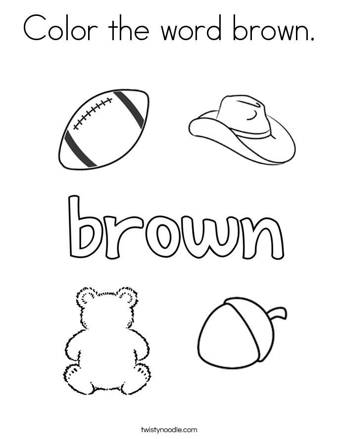 Brown coloring #20, Download drawings