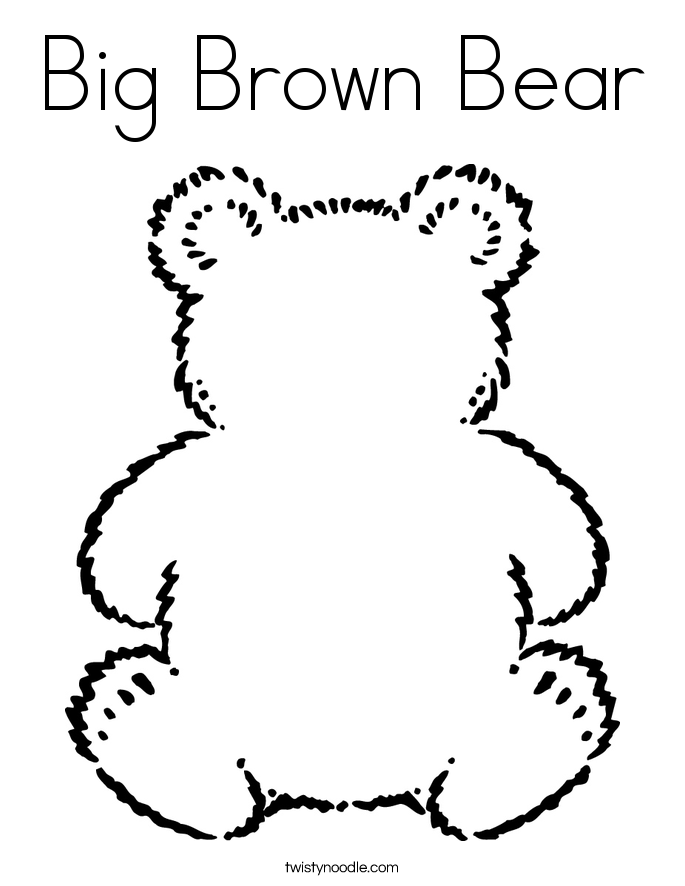 Brown Bear coloring #15, Download drawings