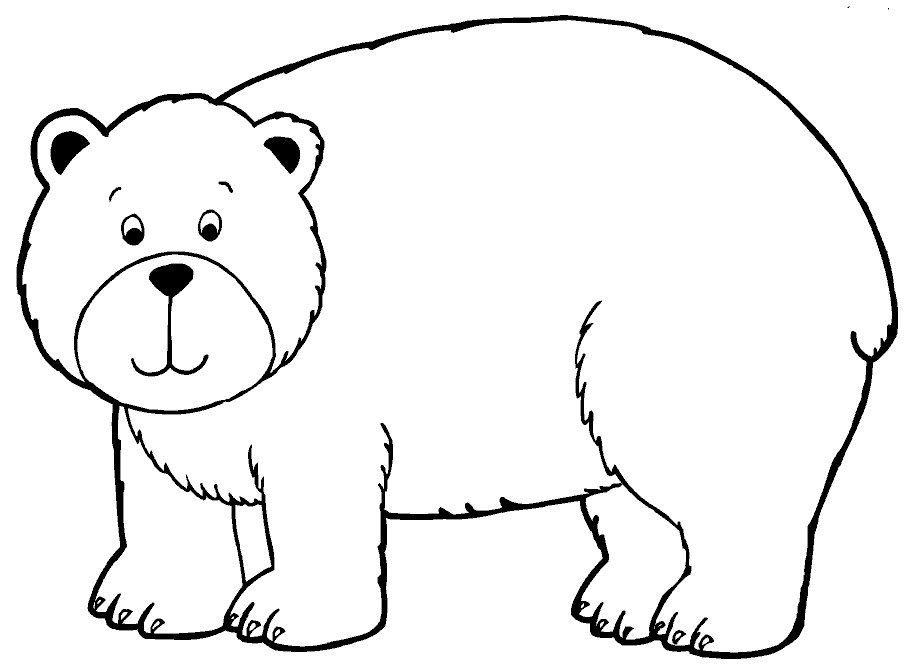 Bear coloring #20, Download drawings