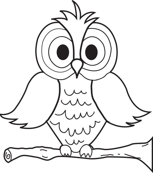 Brown Hawk Owl coloring #9, Download drawings