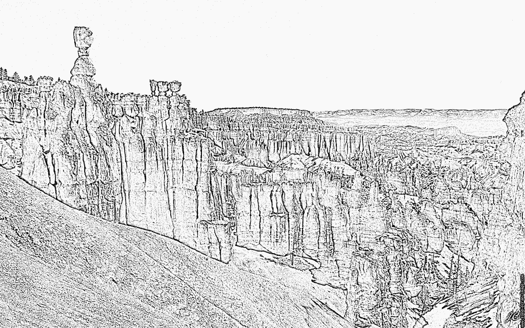 Bryce Canyon coloring #5, Download drawings