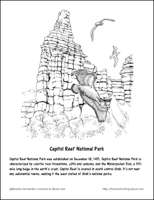 Bryce Canyon coloring #19, Download drawings