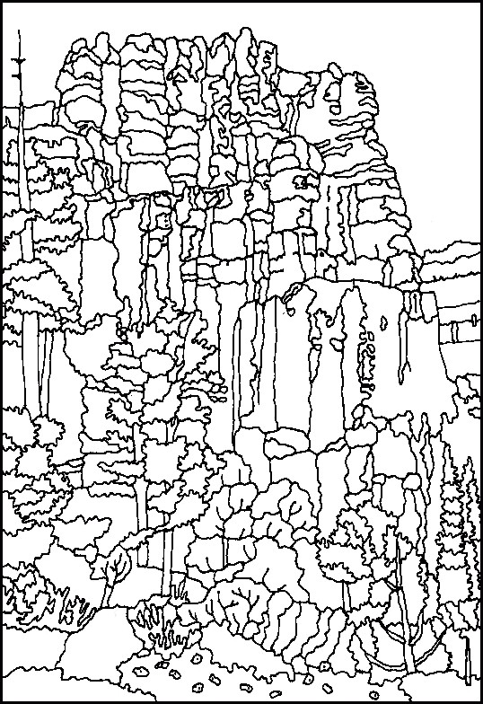 Bryce Canyon coloring #20, Download drawings