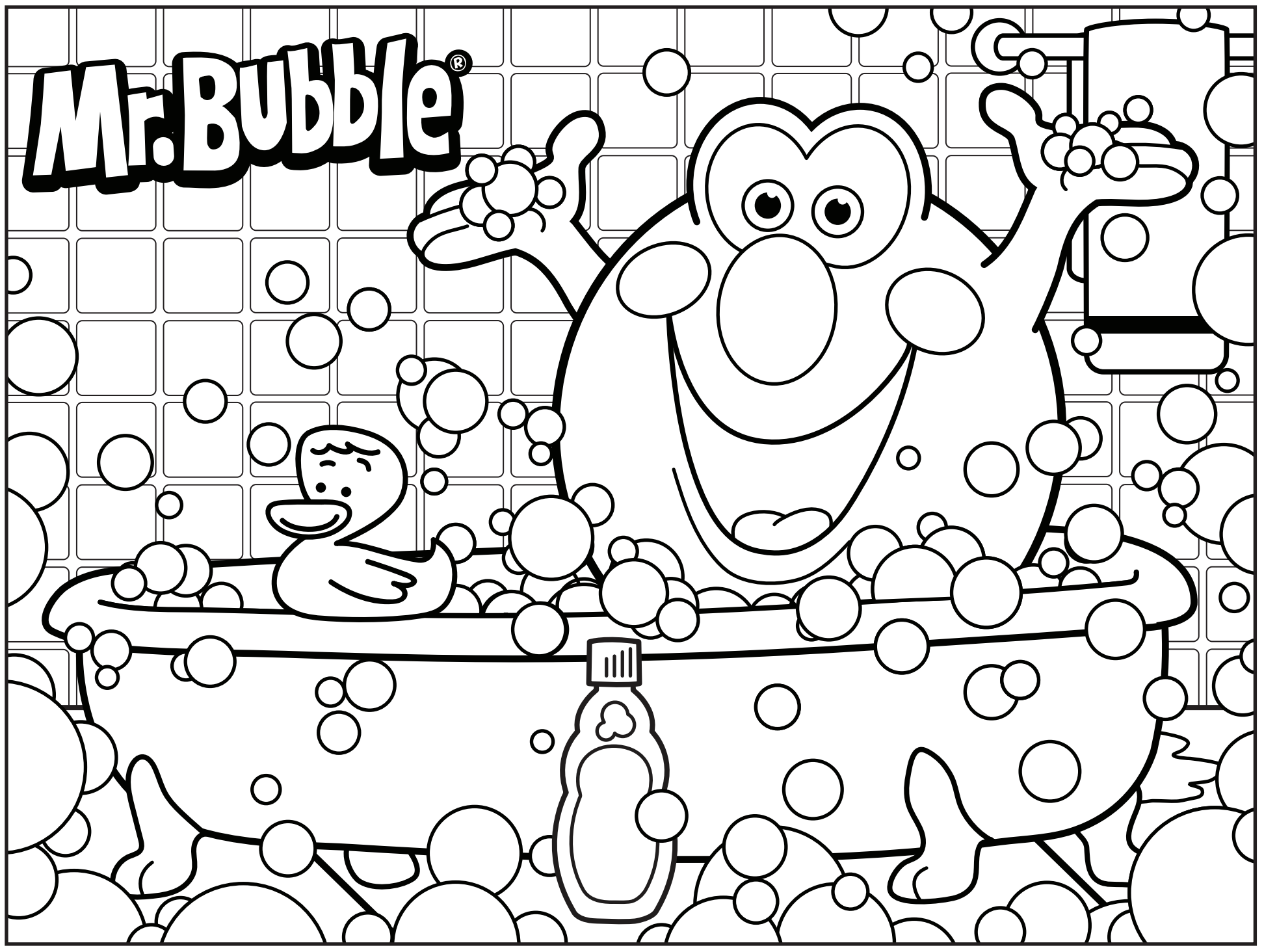 Bubble coloring #7, Download drawings