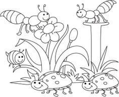 Bugs coloring #1, Download drawings