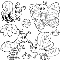 Bug coloring #3, Download drawings