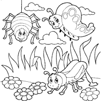 Bugs coloring #15, Download drawings