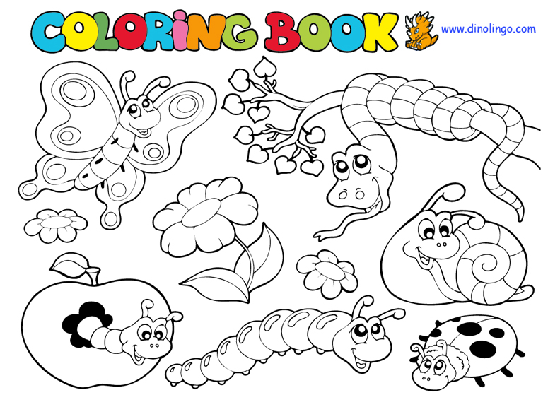 Bugs coloring #9, Download drawings