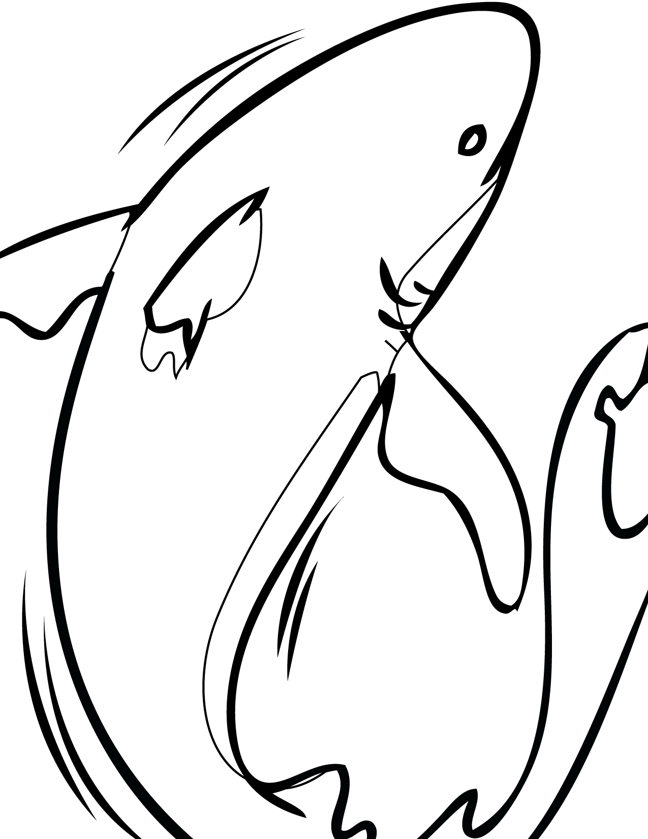 Bull Shark coloring #3, Download drawings