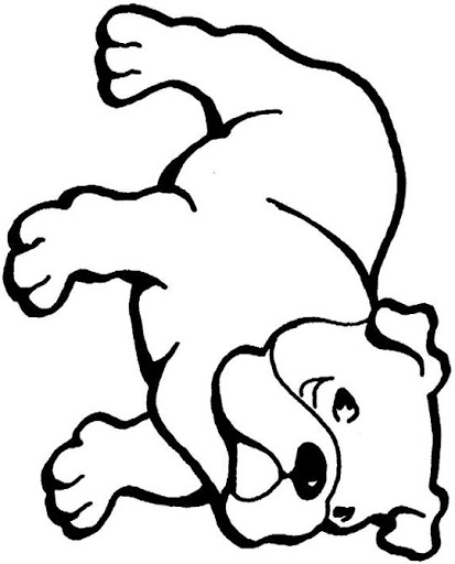 Bulldog coloring #17, Download drawings