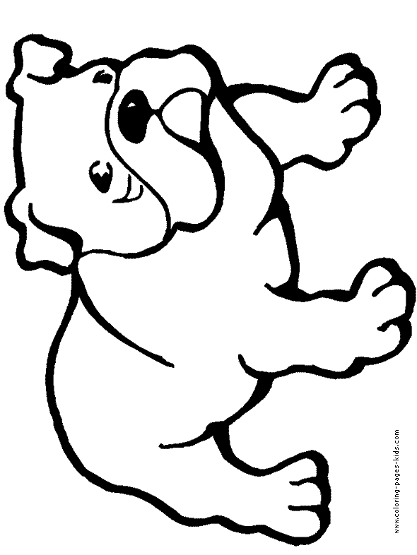 Bulldog coloring #5, Download drawings
