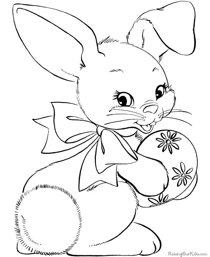 Bunny coloring #2, Download drawings