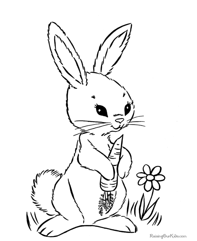 Bunny coloring #15, Download drawings