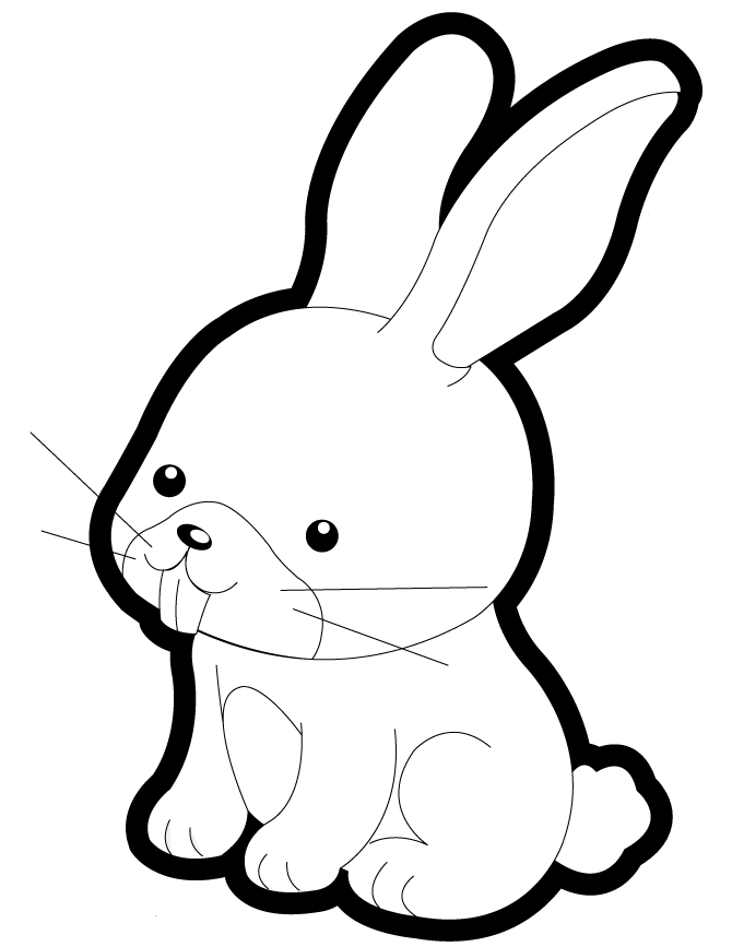 Bunny coloring #4, Download drawings