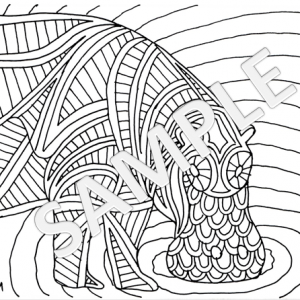 Butcherbird coloring #2, Download drawings