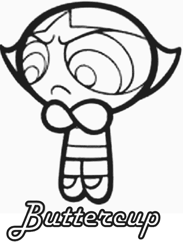 Buttercup coloring #7, Download drawings
