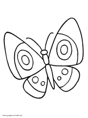 Butterfly coloring #8, Download drawings