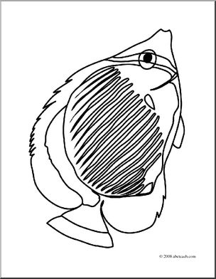 Butterflyfish coloring #9, Download drawings