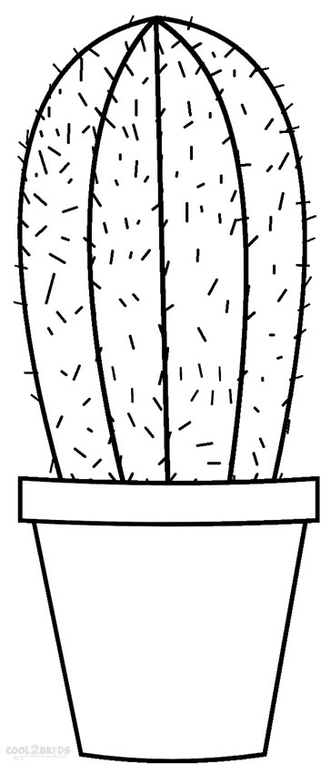 Cactus coloring #18, Download drawings