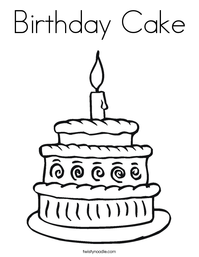 Cake coloring #16, Download drawings