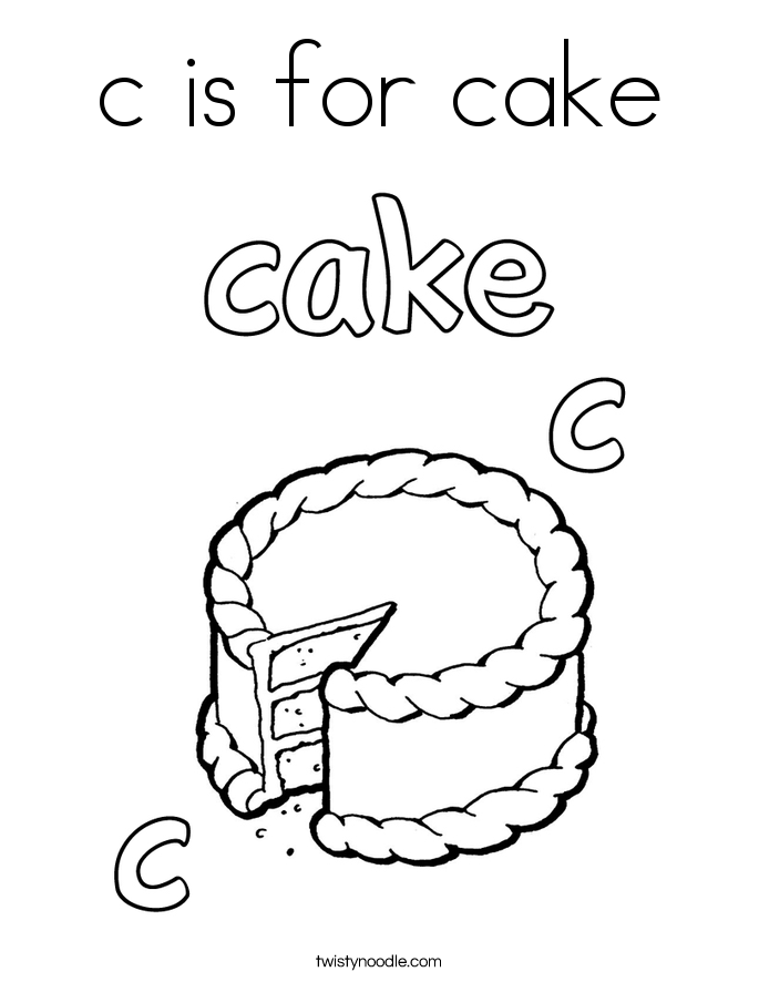 Cake coloring #9, Download drawings