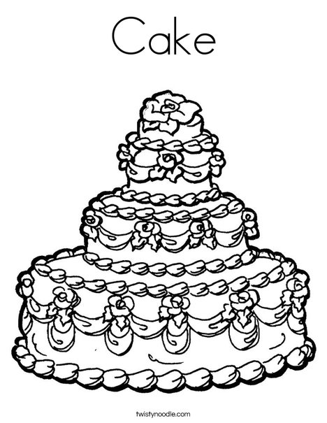 Cake coloring #1, Download drawings