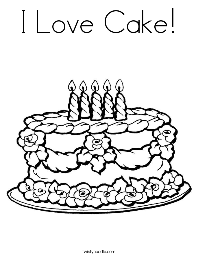 Cake coloring #3, Download drawings