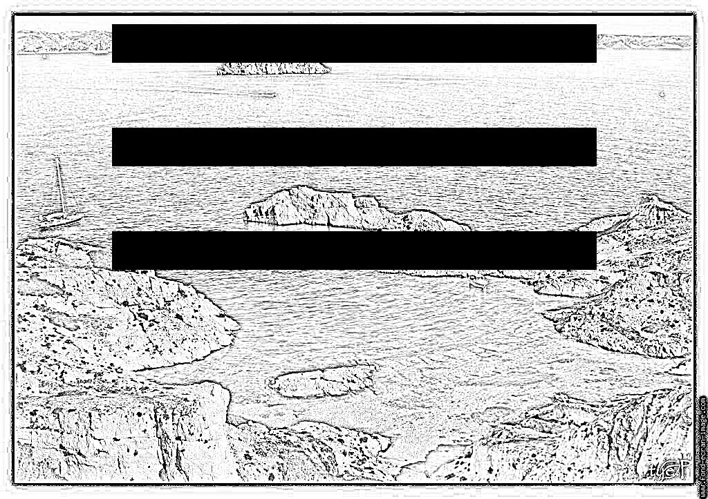 Calanque coloring #7, Download drawings