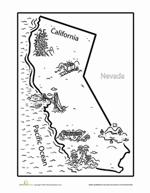 California coloring #2, Download drawings
