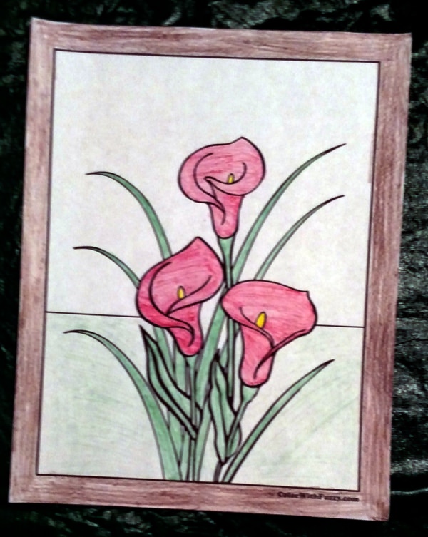 Pink Lily coloring #16, Download drawings