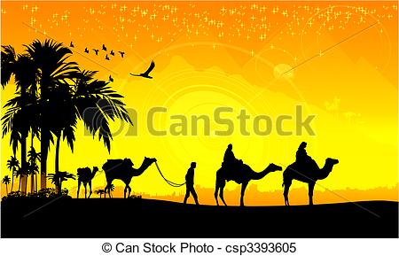 Camel Caravan clipart #2, Download drawings