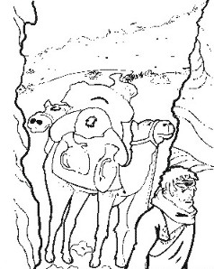 Camel Caravan coloring #5, Download drawings