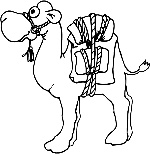 Camel Caravan coloring #20, Download drawings